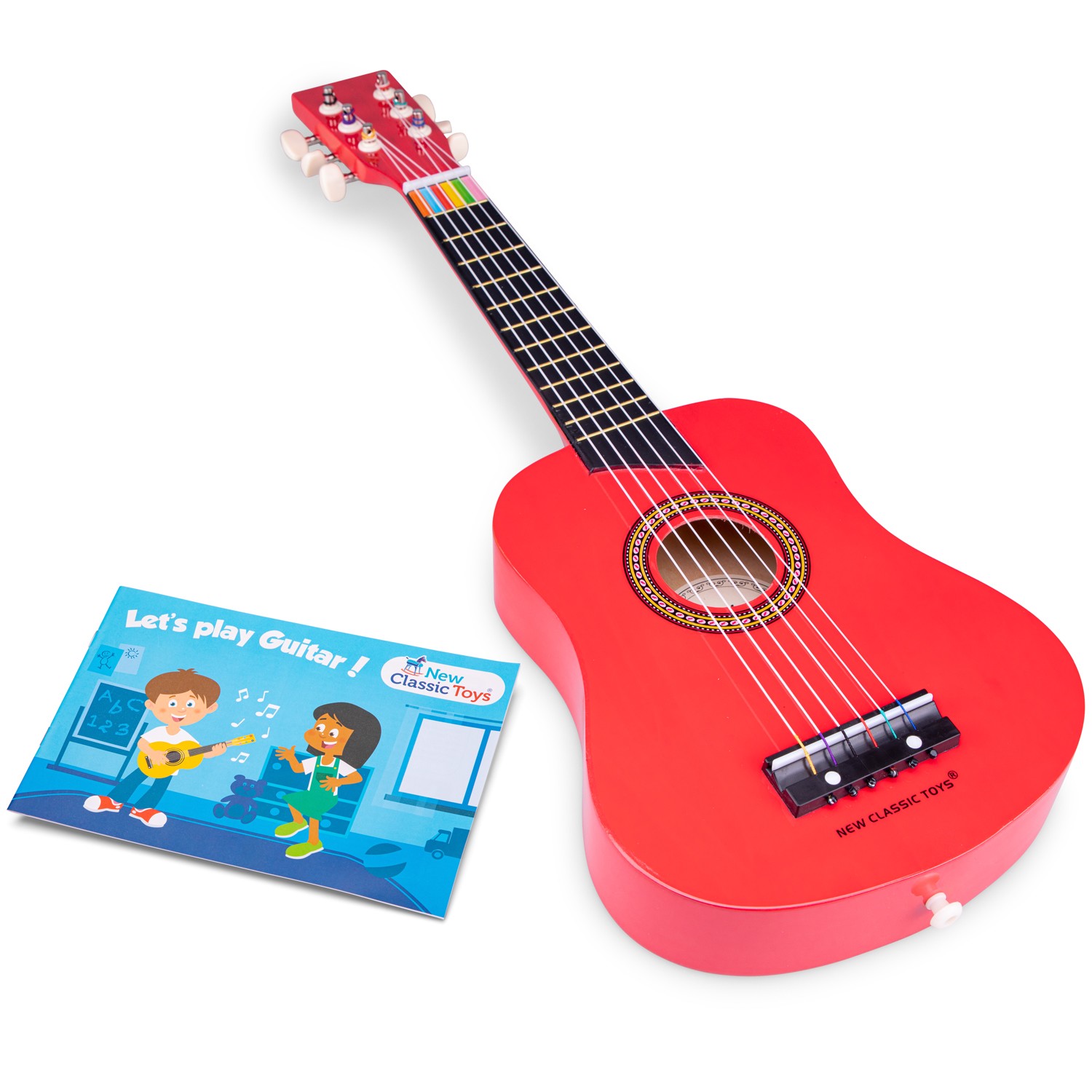 Laruang gitara deluxe - pula | Mga Bagong Klasikong LaruanLaruang gitara deluxe - pula | Mga Bagong Klasikong Laruan  