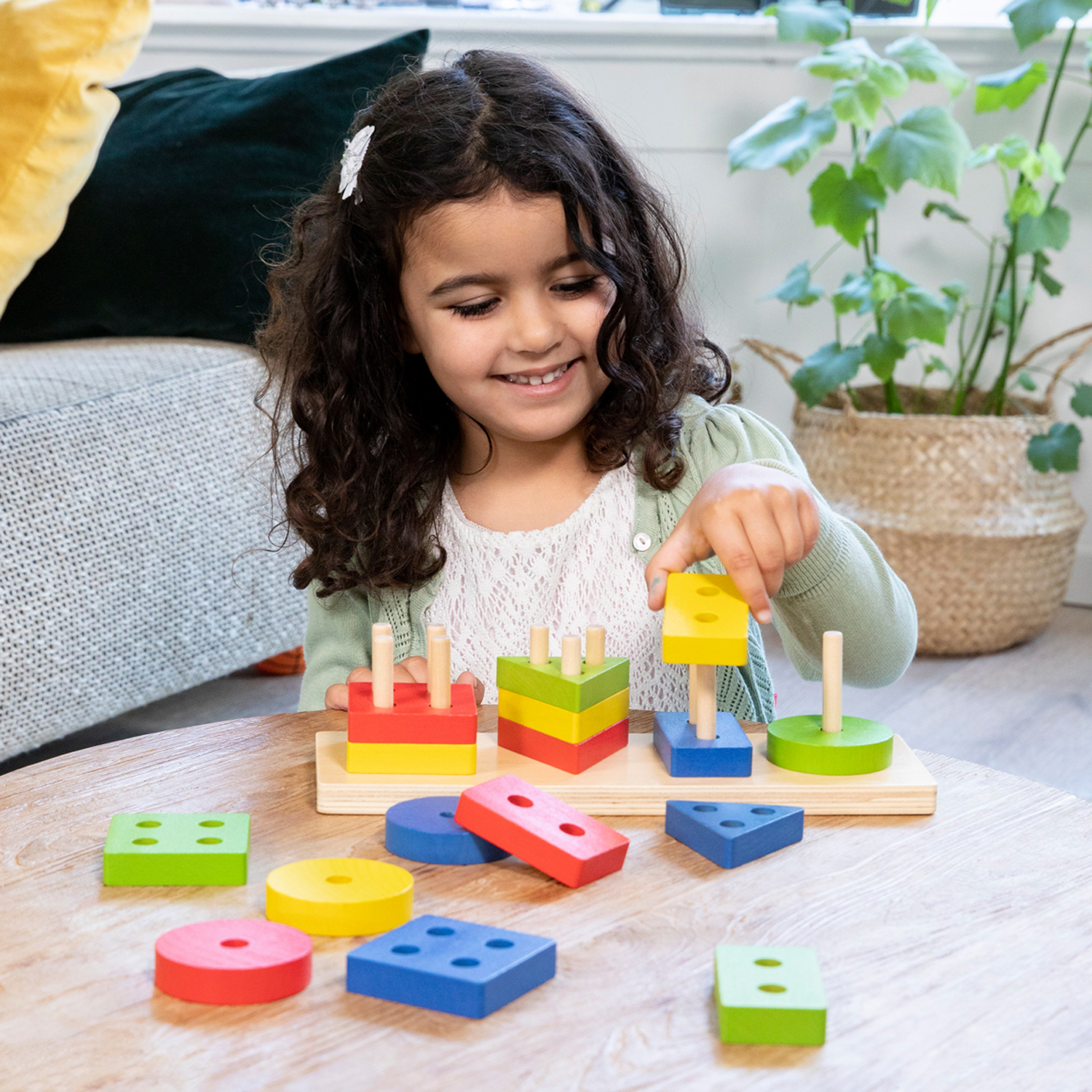 Stacking Puzzle Example Geometric stacking puzzle | New Classic Toys