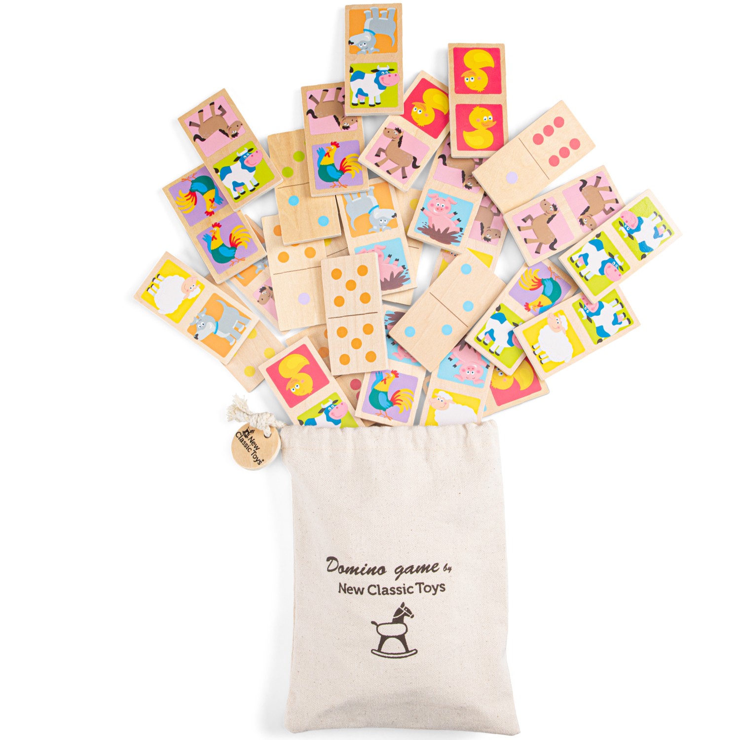 New Classic Toys - Domino - Animals - FSC® 100%-certified wood | New Cl New Classic Toys - Domino - Animals - FSC® 100%-certified wood | New Cl