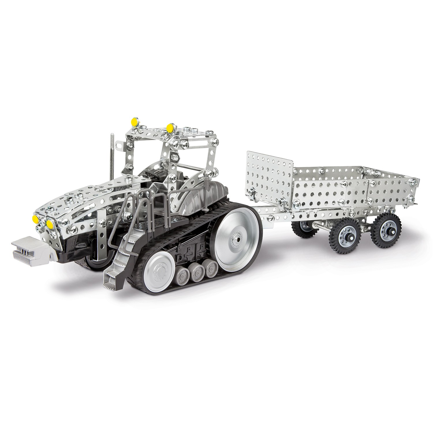 Tractor With Trailer Eitech C81 Metal Building Construction Toy Steel Model Kit 