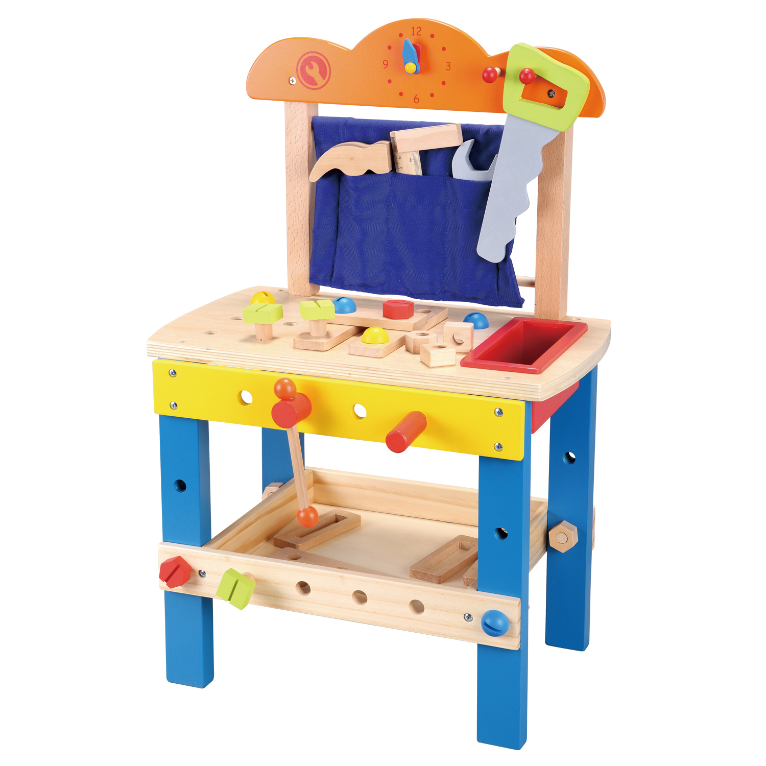 Lelin Toys Wooden Workbench New Classic Toys