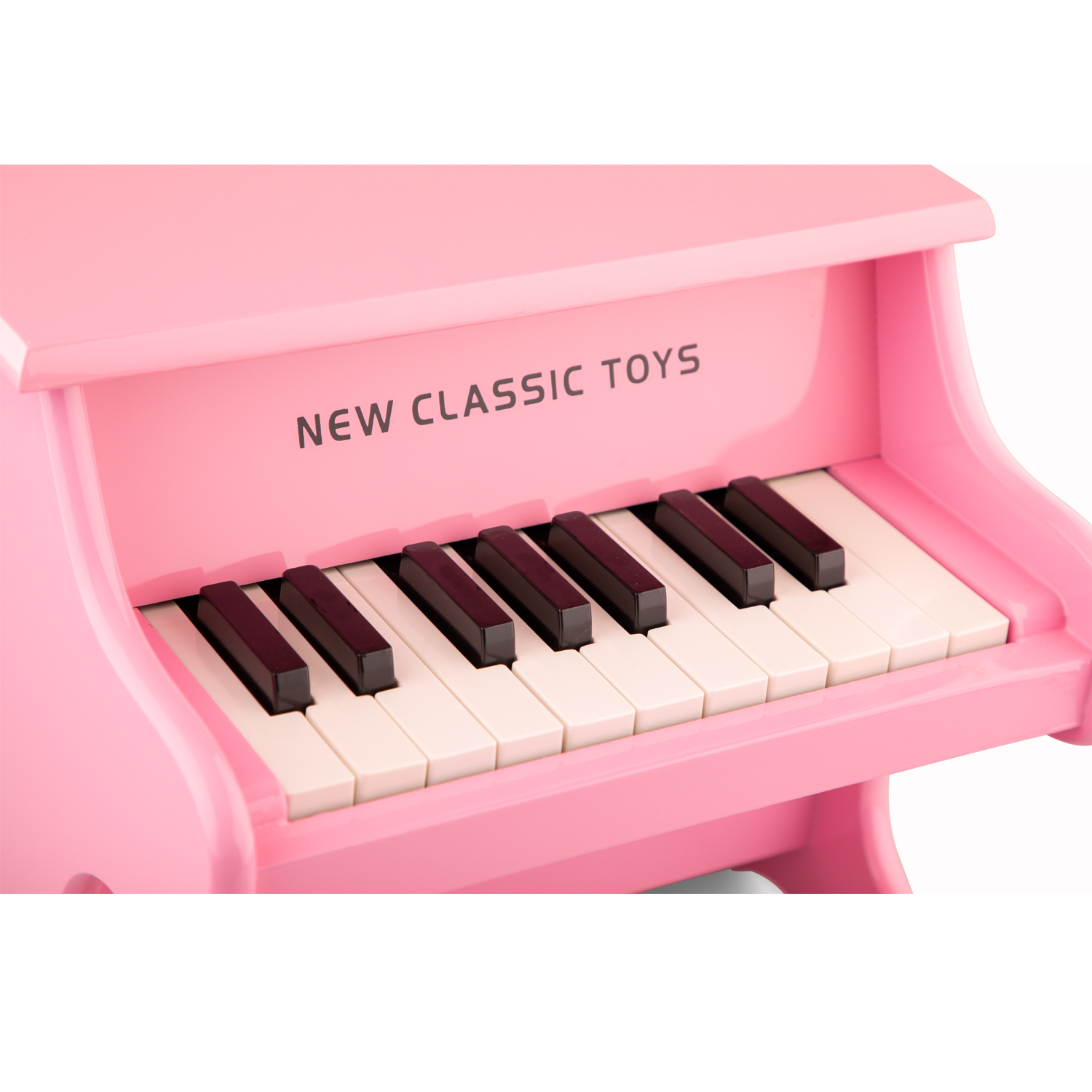 New Classic Toys Piano à queue enfant 18 touches bois noir