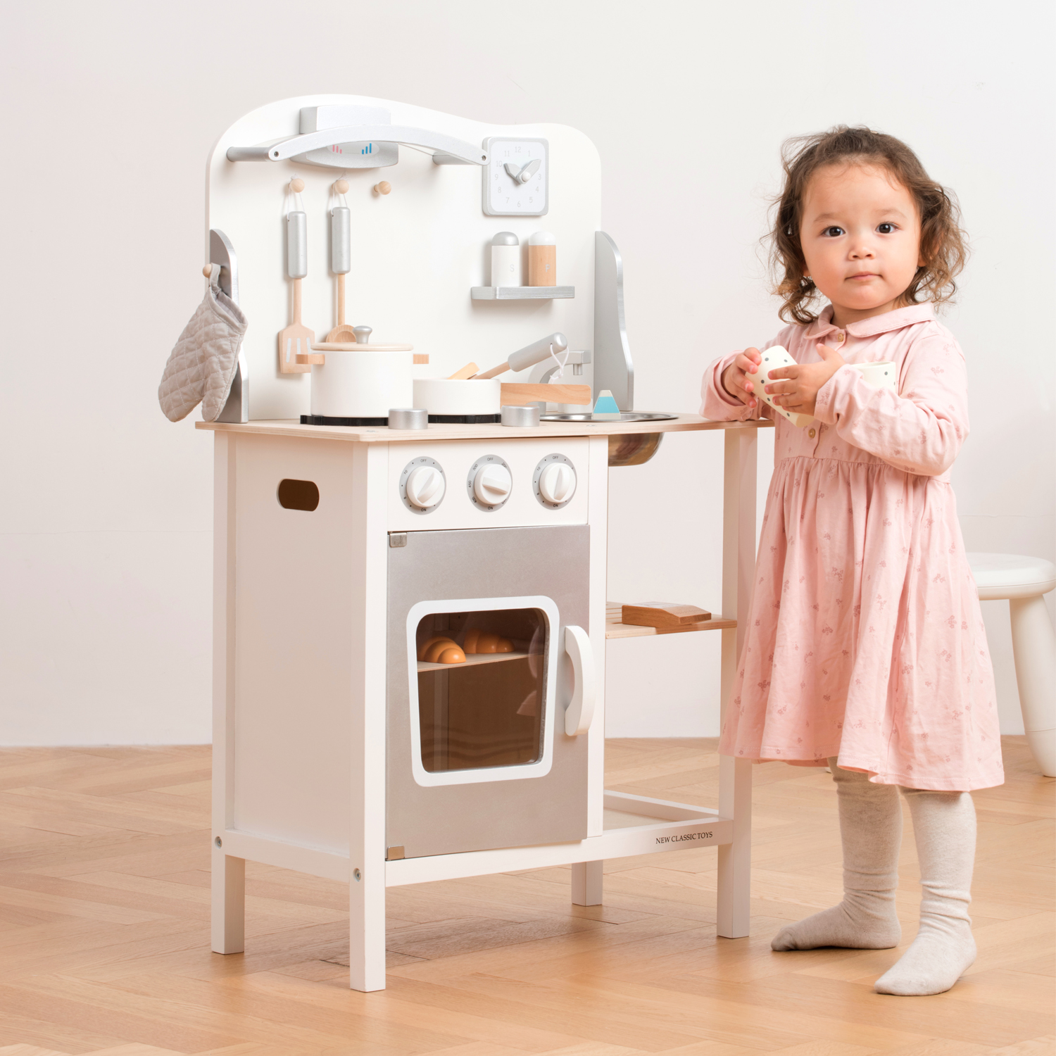 New Classic Toys Cuisine enfant Modern, plaque de cuisson bois
