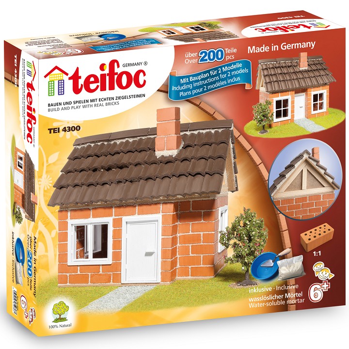Gas Station Teifoc TEI2200 Construction Building Toy Masonry Brick Eitech Model 