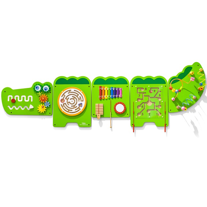 Crocodile Activity Toy Viga Children's/Kids Wooden Wall Toy 