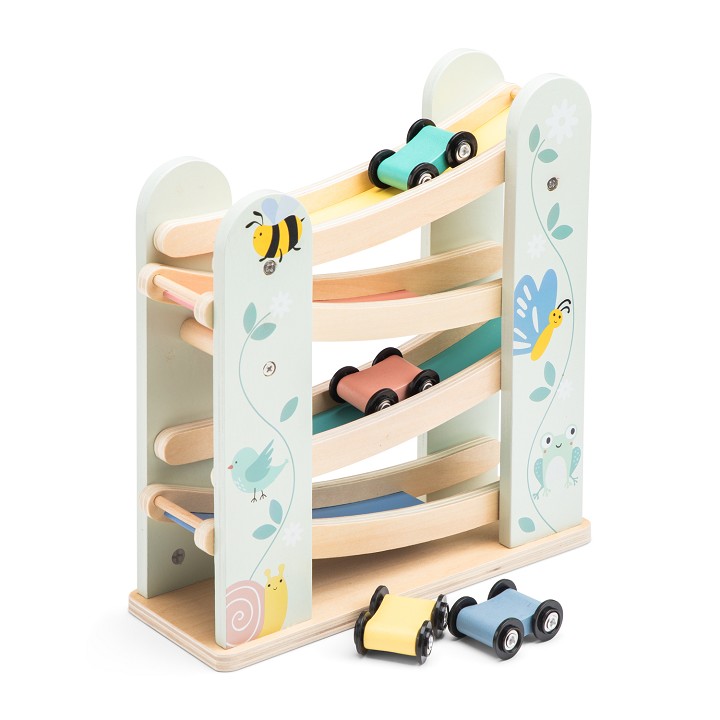 Wooden Ramp Racer with 4 Cars | New Classic Toys