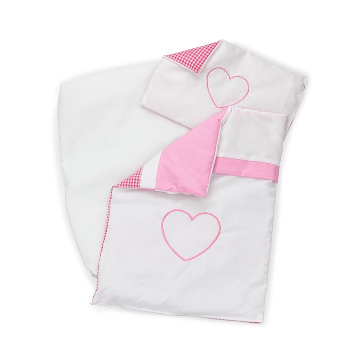 Doll bedding set - pink