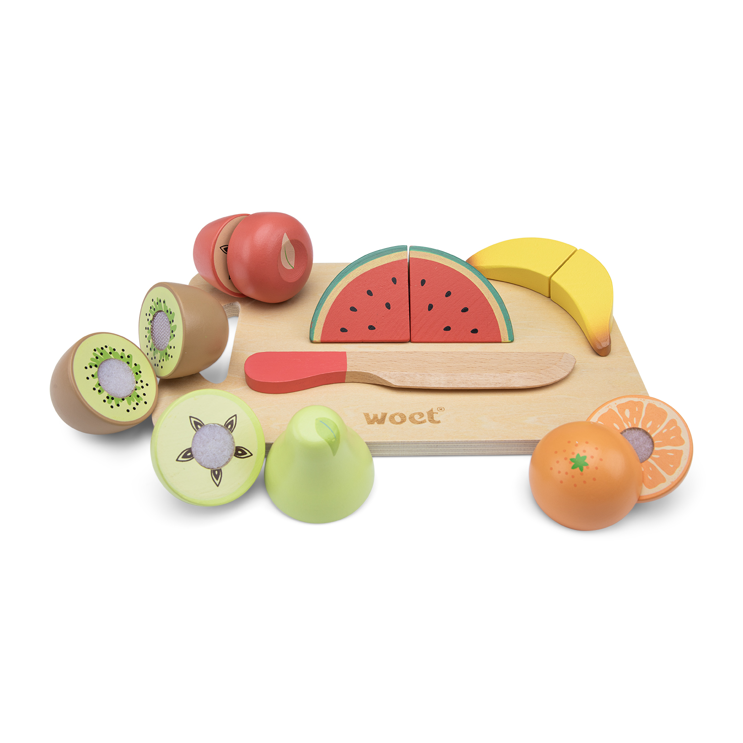 New Classic Toys – Set Nourriture En Bois à Découper, Pizza 'Funghi' Avec Couteau